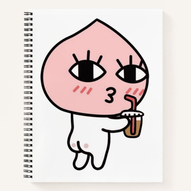 Cuaderno Apeach con café helado (Anverso)