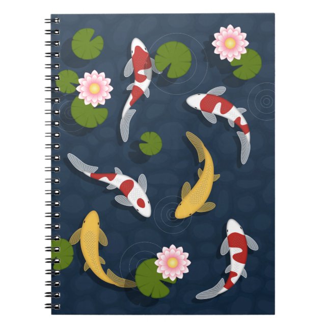 Cuaderno Apelación japonesa de pescado Koi 2 (Frente)