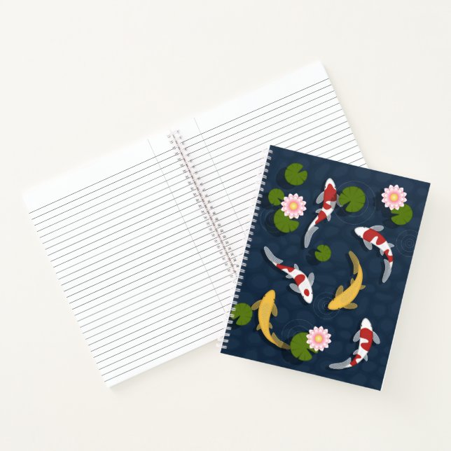 Cuaderno Apelación japonesa de pescado Koi 3 (Interior)