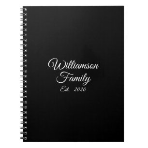 Cuaderno Apellido de la pareja personalizar, año, número