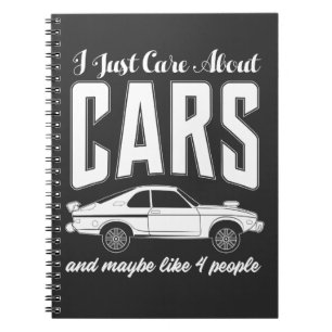 Cuaderno Apenas cuido sobre el regalo de los coches para