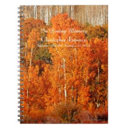 Cuaderno Apeno de otoño del libro de invitados Celebración 