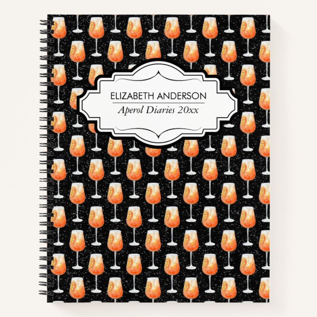 Cuaderno Aperol Spritz Pattern - Aperol Diaries  (Anverso)