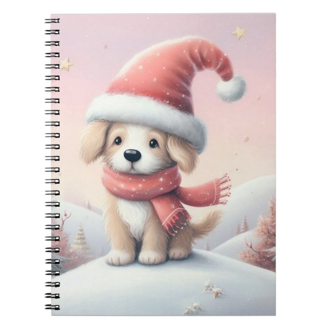 Cuaderno Apertura de Navidades cortos con sombrero de santa (Frente)