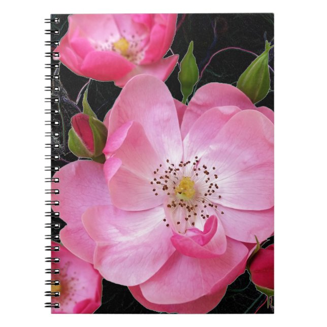 Cuaderno apertura de rosebudo diminuto (Frente)