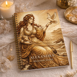 Cuaderno Aphrodite Custom Name Affirmation Journal