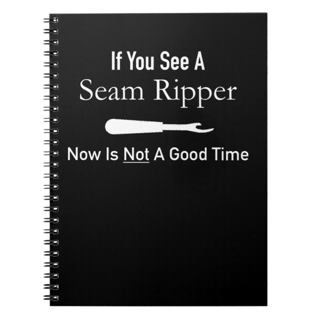 Cuaderno Aplastamiento de ideas para regalo de Seamstress d (Frente)