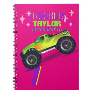 Cuaderno Aplastándolo MONSTRUO CAMIÓN DE PINK NOMBRE DE LA 