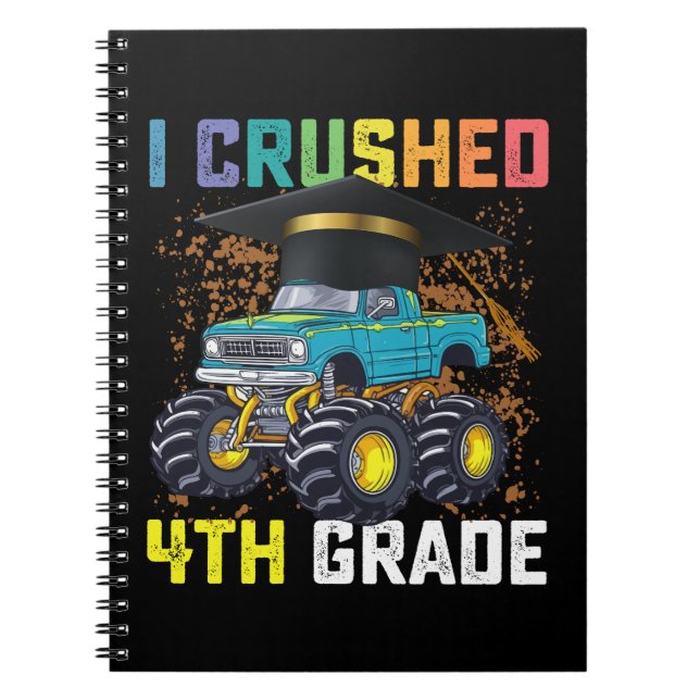 Cuaderno Aplasté la graduación de camiones monstruo de 4to  (Frente)