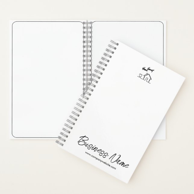 Cuaderno Aplicación de agradecimiento al cliente de bienven (Interior)