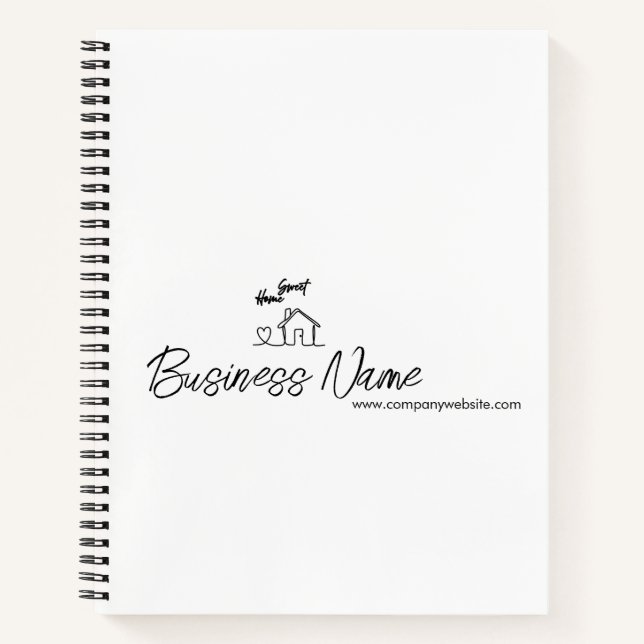 Cuaderno Aplicación de agradecimiento al cliente de bienven (Anverso)