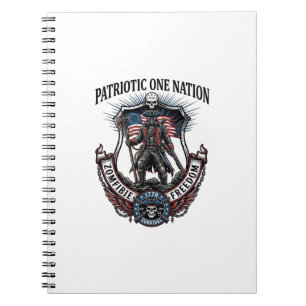 Cuaderno Apocalipsis de Zombies Guerreros Patrióticos Locos