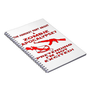 Cuaderno Apocalipsis del zombi que finge no soy emocionado