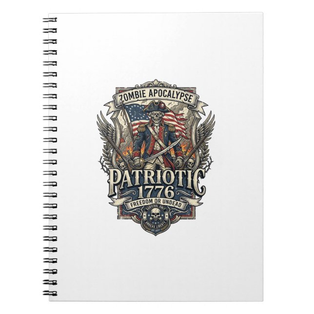 Cuaderno Apocalipsis Zombie General Zombie Patriota Patriót (Frente)