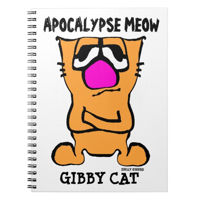 Cuaderno APOCALYPSE MEOW, Cómplice Gibby Cat (Frente)