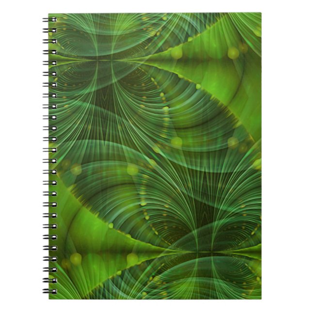 Cuaderno Apófisis Arte Fractal I - verde (Frente)