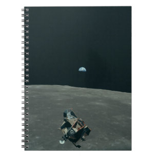 Cuaderno Apollo Lunar Lander y Earrise Over Moon