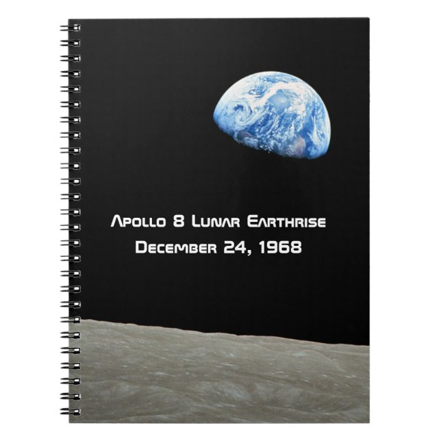 Cuaderno Apolo 8 Aniversario de la Tierra Lunar 50 (Frente)