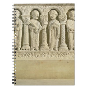 Cuaderno Apóstoles debajo de las arcadas, alivio tallado,