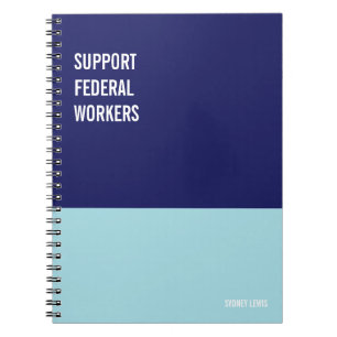 Cuaderno Apoyar a trabajadores federales, federales, federa