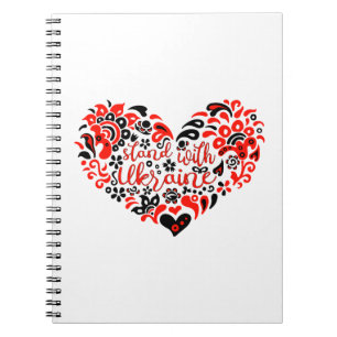 Cuaderno Apoyar a Ucrania con letras y corazón