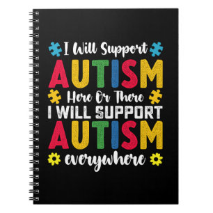 Cuaderno Apoyaré el autismo aquí o allá autista