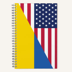 Cuaderno Apoyo americano hacia la manta de Sherpa de Ucrani