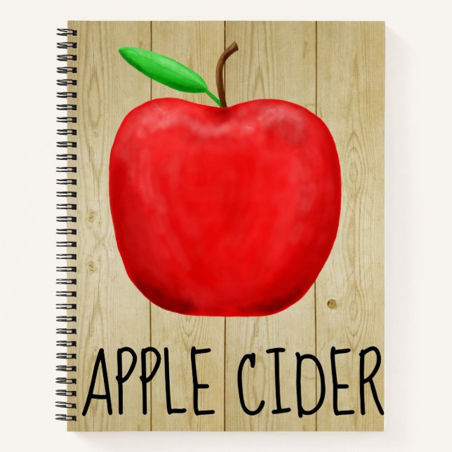 Cuaderno Apple Cider Red Apple (Anverso)