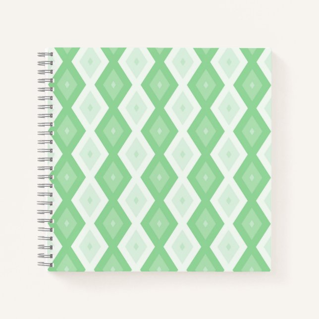 Cuaderno Apple green diamond pattern (Anverso)