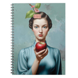 Cuaderno Apple Lady Portrait It's A Beautiful Life Notebook