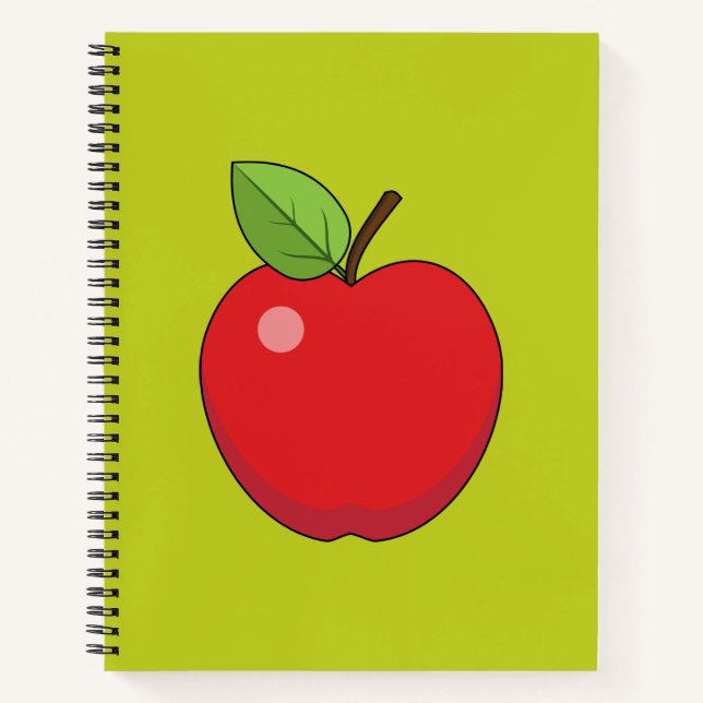 Cuaderno Apple Rojo (Anverso)