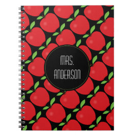 Cuaderno Apple rojo modela, profesor