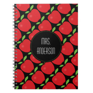 Cuaderno Apple rojo modela, profesor