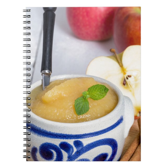 Cuaderno Applesauce con canela en tazón de gres (Frente)