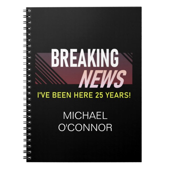 Cuaderno Apreciación de los empleados por 25 años de trabaj (Frente)