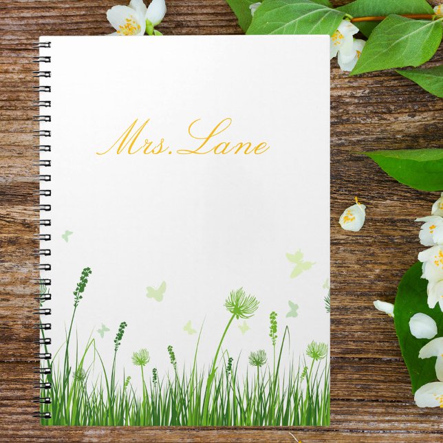 Cuaderno Apreciación del profesor Boho Floral Notebook (Subido por el creador)