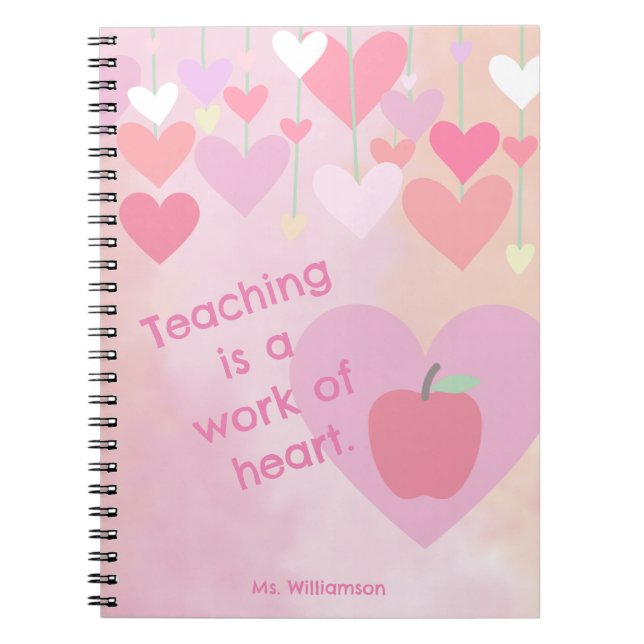 Cuaderno Apreciación del profesor gracias al monograma del  (Frente)