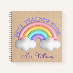 Cuaderno apreciación del profesor lindo arco iris