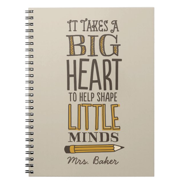 Cuaderno Apreciación del profesor regalo de Personalizado d (Frente)