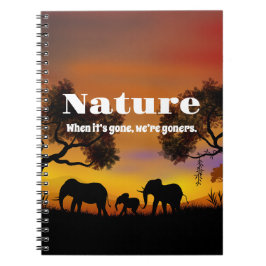 Cuaderno Apreciar la naturaleza y los elefantes