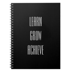 Cuaderno Aprender, crecer, lograr una receta simple para el