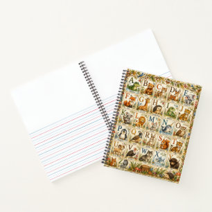 Cuaderno Aprendices Pequeños Animales Bosque Alfabeto 
