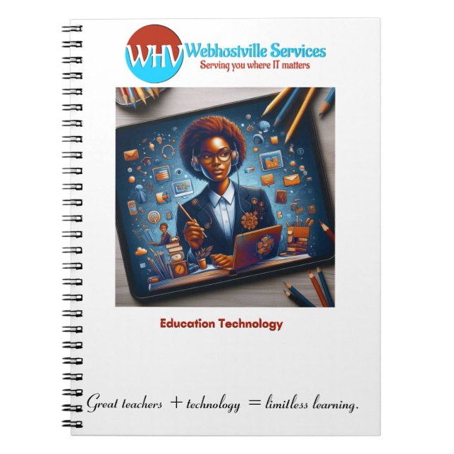 Cuaderno "Aprendizaje ilimitado: Magnífico profesor y portá (Frente)