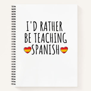 Cuaderno aprendizaje o enseñanza de idiomas en español dive