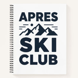 Cuaderno Apres Ski Club Mountain Logo - Ropa de invierno pe