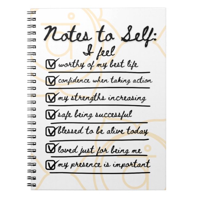 Cuaderno Apuntes a sí mismo: Sacral Chakra Affirmations Jou (Frente)