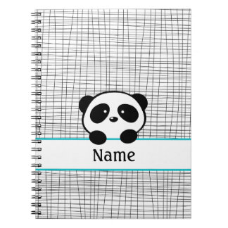 Cuaderno Aqua Black Personalized Panda