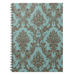 Cuaderno Aqua Chocolate Damask