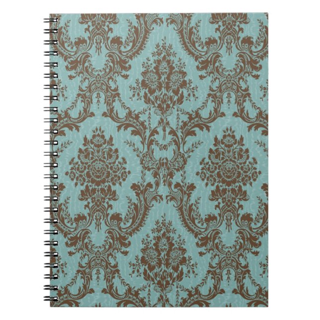 Cuaderno Aqua Chocolate Damask (Frente)