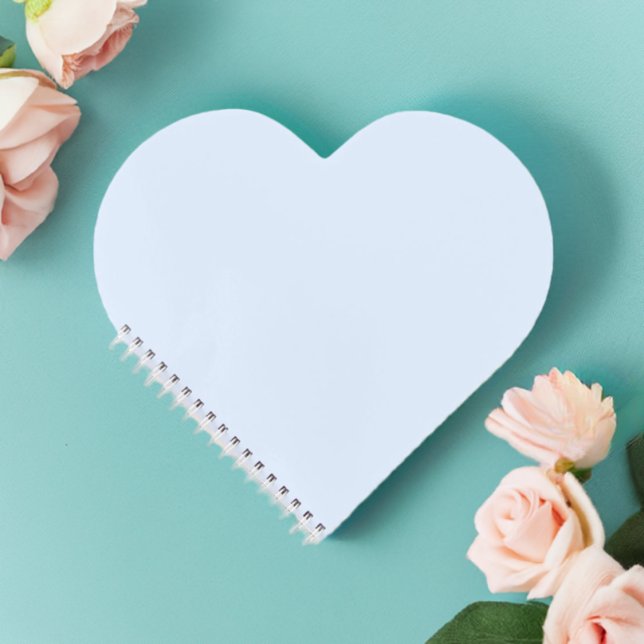 Cuaderno Aqua Mint Heart (Aqua Heart Notebook Front)